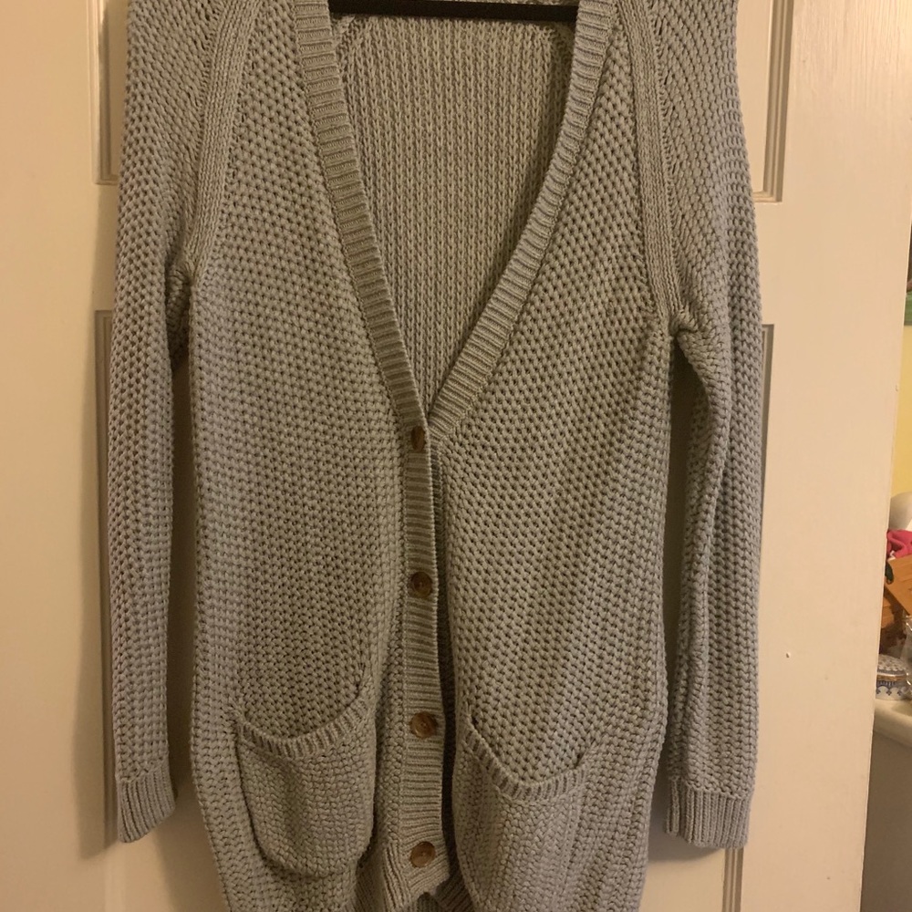 Gray Cardigan